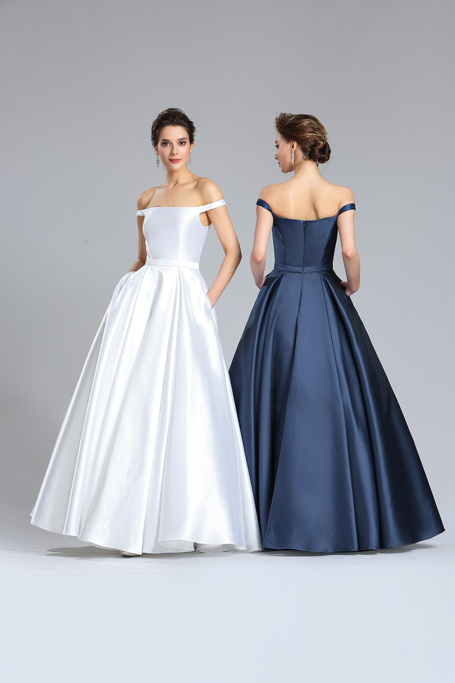 Ball Gown Off Shoulder Sleeveless Full Length Polyester Promo Dresses