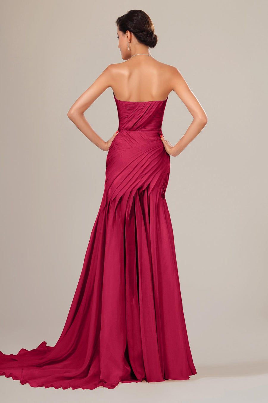 Ball Gown Sweetheart Sleeveless Full Length Chiffon Promo Dresses