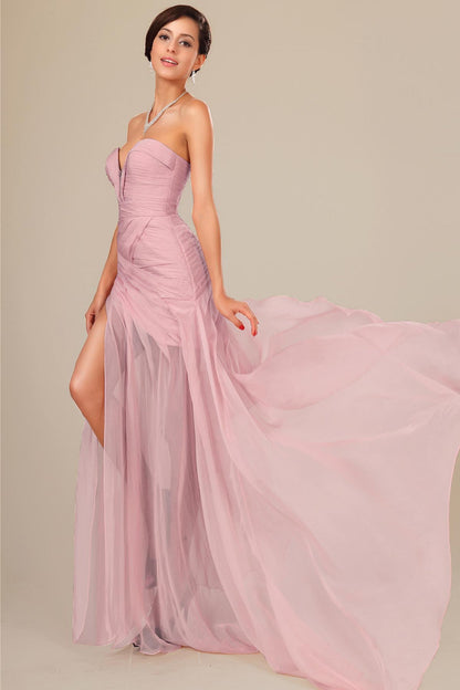 Mermaid/Trumpet Sweetheart Sleeveless Full Length Chiffon Promo Dresses