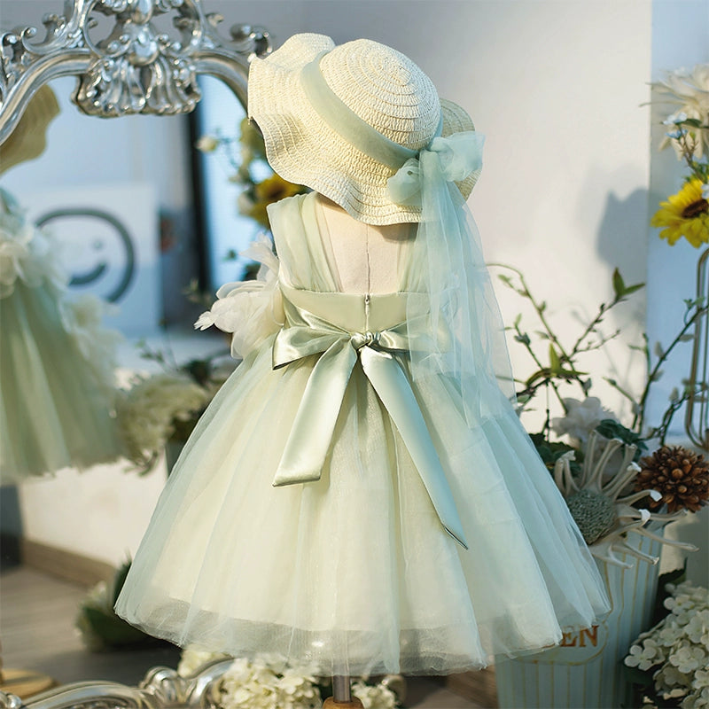 Silver sage flower girl dress on sale